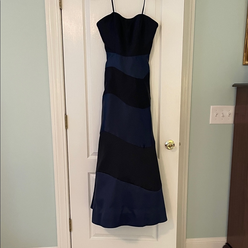 Hutch Strapless Navy and Black Dress